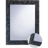 MC660 Motion Square Black กระจกเงาสี่เหลี่ยมกรอบ โมเสค 56x70 ซม.