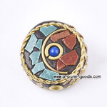 ลูกปัดอินโดนีเซีย 20 มม.(Handmade Indonesia Beads)