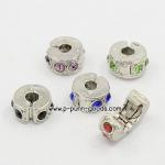 ตัวล็อคเม็ดบีดส์ ประดับพลอย (เปิดข้าง)