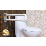 ราว ห้องน้ำ แบบยกขึ้น -ลง สีขาว