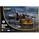 KI-K48139 Kinetic 1/48 Harrier GR.3 Falklands 40th Anniversary (includes Royal Navy Tow Tractor)
