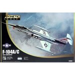 โมเดลเครื่องบินรบ Kinetic Model 1/48 KI-K48096 F-104A/C USAF Starfighter