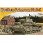 โมเดลรถถังจำลอง Dragon Models 1/72 DRA6690 Neubau-Fahrzeug Nr.3-5