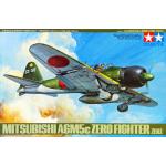 โมเดลเครื่องบิน Tamiya ขนาด 1/48 TA61027 Mitsubishi A6M5c Zero FighterI (Zeke)