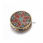 ลูกปัดอินโดนีเซีย 28 มม. (Handmade Indonesia Beads)