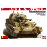 โมเดลรถถัง MiniArt ขนาด 1/35 MI35053 Jagdpanzer Su-76(r) w/Crew