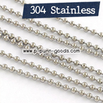โซ่สแตนเลส โซ่ไข่ปลา 1.5 มม. (304 Stainless Steel)