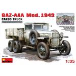 โมเดลรถบรรทุกทหาร MiniArt ขนาด 1/35 MI35133 Gaz-AAA Mod. 1943. Cargo Truck