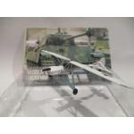 โมเดลเครื่องบินจำลองขนาด 1/144 ทาคาร่า ชุดเวิลด์แท็งมิวเซียม ซีรียส์ 3 No.42 เครื่องบิน Fieseler Fi 156 Storch Reconnaissance สีขาว