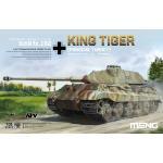 โมเดลรถถัง Meng Model ขนาด 1/35 TS-037 German Heavy Tank Sd.Kfz.182 King Tiger (Porsche Turret)