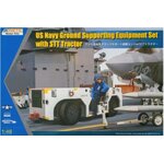 โมเดลรถ Kinetic Model 1/48 KI-K48115 US Navy Ground Supporting Equipment Set with STT Tractor