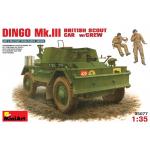 โมเดลรถทหาร MiniArt ขนาด 1/35 MI35077 Dingo Mk.III British Scout Car w/Crew