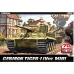 โมเดลรถถัง Academy ขนาด 1/35 AC13287 Tiger-I Mid Ver. Anniv 70 Normandy