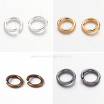 ห่วงกลม 6 มม. (90 ชิ้น/ 10g) - งานโลหะชุบสี