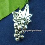 ตะขอเกี่ยว พวงองุ่น สีเงินโบราณ