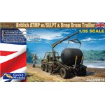 โมเดลรถบรรทุกทหาร ขนาด 1/35 Gecko Model 35GM0018 BRITISH ATMP W/SLLPT & DROP DRUM TRAILER