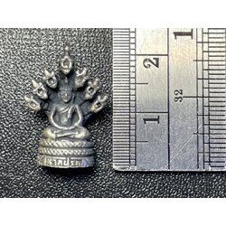 พระนาคปรก (พิมพ์เล็ก, ชุบซาติน) Phra Nak Prok (small size, satin plated). SKU-02186