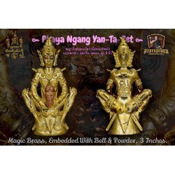 พญางั่งยันตะเบ๊ด (เนื้อทองทิพย์, สูง 3 นิ้ว) Phaya Ngang Yan-Ta-Bet (Magic Brass, Embedded, 3 inches.) SKU-02851