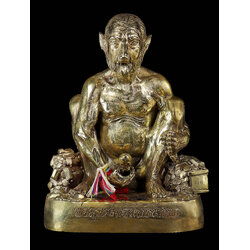 พ่อครูเสน่ห์หน้าหมา (ขนาดบูชา) Delightful Dog-Faced Guru. (altar-sized statue) SKU-03884