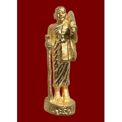 พระสีวลี (เนื้อสัมฤทธิ์ชุบทอง) Sivali. (bronze material, gold plated) SKU-02140