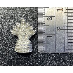 พระนาคปรก (พิมพ์เล็ก, ชุบเงิน) Phra Nak Prok (small size, silver plated). SKU-02185