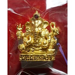 พระพิฆเนศวร (เนื้อสัมฤทธิ์ชุบทอง) Ganesha (Bronze Material, Gold Plated). SKU-03175