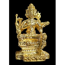 พระพรหม ลอยองค์ (พิมพ์ใหญ่, ชุบทอง) Brahma statue. (big size, gold plated) SKU-01838