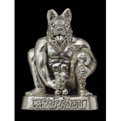 พ่อครูเสน่ห์หน้าหมา (เนื้อเงิน) Delightful Dog-Faced Guru. (silver material) SKU-03886