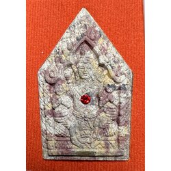 พระขุนแผนหลังงั่ง เนื้อก้นครก Khunpaen backside Phor Ngang Mix all herb powder SKU-02006