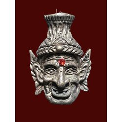 เศียรพ่อแก่ (เนื้อสัมฤทธิ์รมดำ) Pokae Lersi Head (bronze material, black plated). SKU-03415