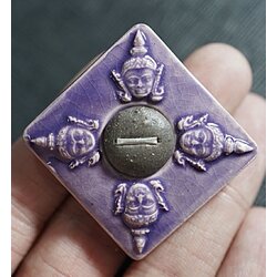 พระพรหมสุริยันจันทรา (สีม่วง) Phra Phrom Suriyan Chandra. (Purple color) SKU-03038