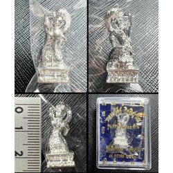 พระแม่ธรณี (เนื้อสัมฤทธิ์, ชุบกะไหล่เงิน) Mother Earth Goddess (Bronze, Silver Plated). SKU-03288