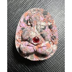 พระปิดตาเงินล้าน (เนื้อก้นครกผสม, ฝังตะกรุด) Millionaire Phra Pidta (Mixed materials, Embedded with Takrud). SKU-03280