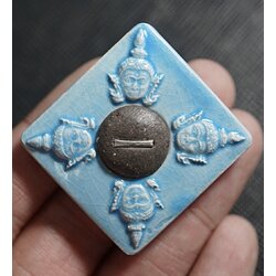 พระพรหมสุริยันจันทรา (สีฟ้า) Phra Phrom Suriyan Chandra. (Blue color) SKU-03037