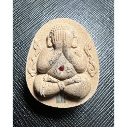 พระปิดตาเงินล้าน (เนื้อผงว่าน108, ฝังตะกรุด) Millionaire Phra Pidta (108 herb powder, Embedded with Takrud). SKU-03278