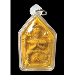 ขุนแผนนางกวัก (เลี่ยมน้ำมันว่านเสน่ห์) Khun Phaen X Nang Kwak. (encased in charm-infused herbal oil) SKU-03908