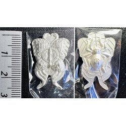 เทพจำแลงภมร (โลหะชุบเงิน) Butterfly (Metal, Silver plated). SKU-01558