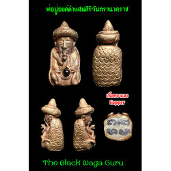 พ่อปู่องค์ดำแสนศิริจันทรานาคราช (เนื้อทองแดง) The Black Naga Guru. (Copper) SKU-02902