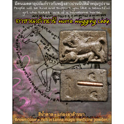 อาชาเคล้านารี (สีน้ำตาล) Horse Hugging Lady. (brown color) SKU-03356