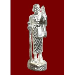 พระสีวลี (เนื้อสัมฤทธิ์ชุบเงิน) Sivali. (bronze material, silver plated) SKU-02141