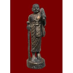 พระสีวลี (เนื้อสัมฤทธิ์รมดำ) Sivali. (bronze material, black plated) SKU-02142