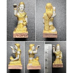 แม่นางกวักอายุยืน (พิมพ์ใหญ่ ชุบ3k) Longevity Nangkwak (Big size, 3K plated). SKU-02037