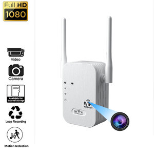 กล้องวงจรปิดไร้สาย + WIFI Repeater 2IN1 เชื่อมต่อระบบ wifi ความละเอียดสูง 1080P FHD