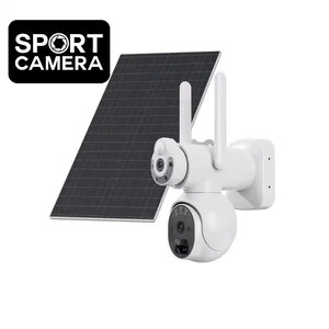 กล้องวงจรปิดไร้สายแบบเลนส์คู่ 2 มุม ในหนึ่งเดียว ระบบ 4G ดูผ่านมือถือแสดงผล 2 จอ รุ่น SP104