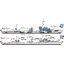 โมเดลเรือรบทามิย่า ขนาด 1/700 Tamiya TA31908 German Navy Destroyer Z Class (Z37-39) Barbara Refurbishment 2 Ship Set