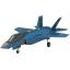 โมเดลเครื่องบินจำลอง ยี่ห้อเอฟทอย ขนาด 1/144 ชุด F-toys High Spec Series Vol.5 F-35A Lighting II #D
