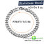 สร้อยข้อมือสแตนเลส 16.5 ซม. กว้าง 8 มม. (Stainless Steel)