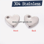 จี้หัวใจ 10x9 มม.จี้สแตนเลส (Stainless Steel)