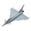 โมเดลเครื่องบิน Platz Hobby 1/144 FC-15 Eurofighter Typhoon (Set of 2)