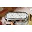 ไฟท้ายวงรี LED ชุดโครเมี่ยม รถลาก รถสไลด์ 12V-24V แดง ขาว ส้ม